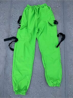 FRBSH Farber Neon Green Cargo Track Pants for kids XS 22-24” waist 10y